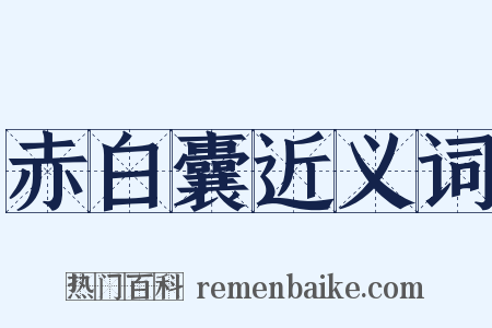 赤白囊近义词是什么意思的图片